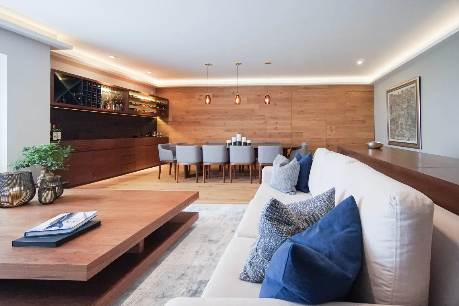 Sala y comedor integrados tras la renovación