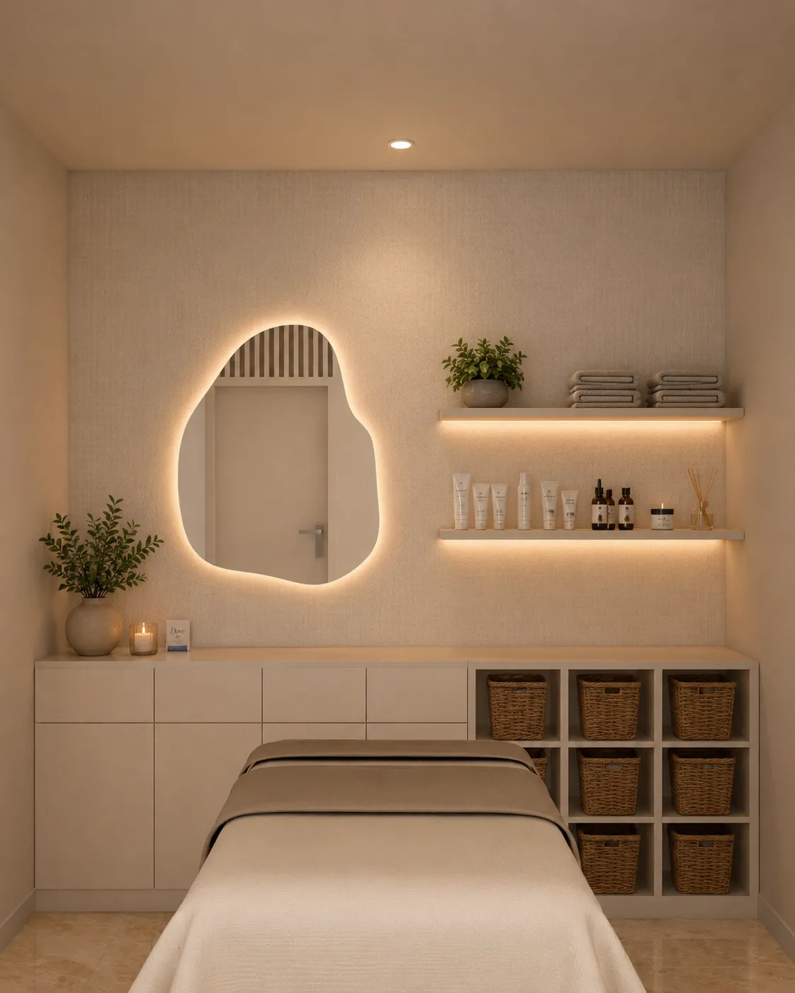 Cabina de tratamiento renovada en Salud & Care, Mérida