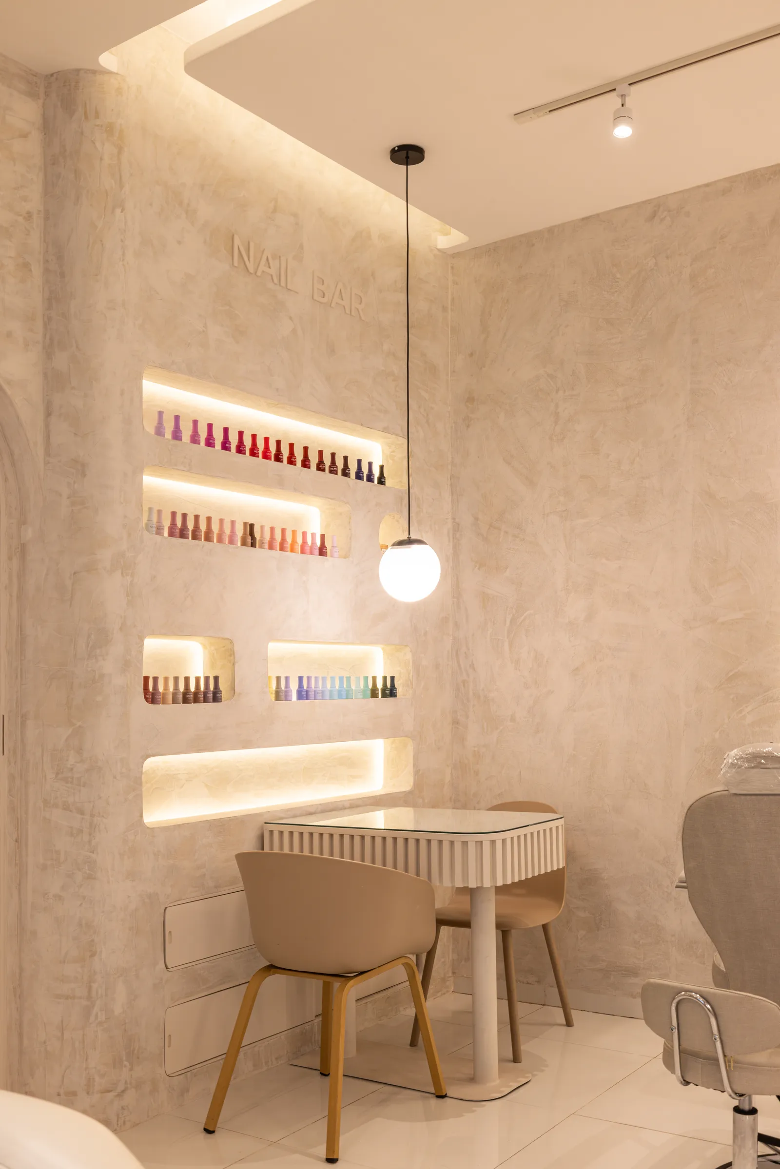 Estación de tratamientos de The Brow Spot Pop-up en Polanco